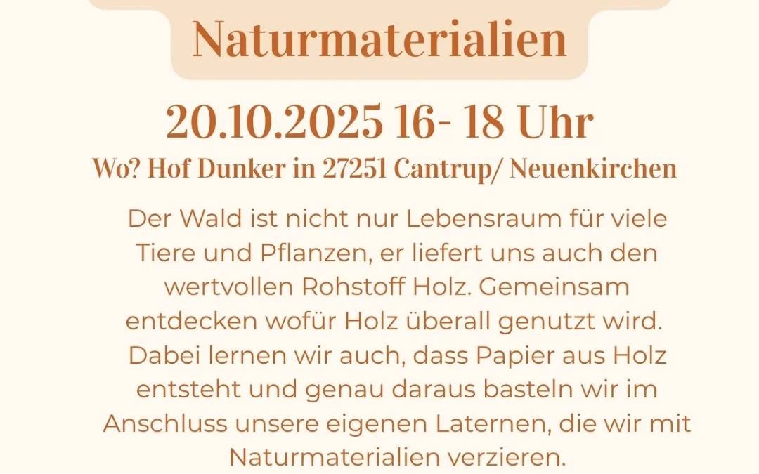 🌲✨ Ferienzeit ist Kreativzeit! ✨🌲 Bei unserer Ferienaktion dreht sich alles um den faszinierenden Rohstoff Holz 🌳 Wir…