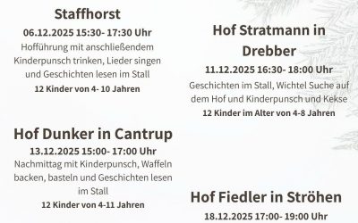 ✨ Lebendiger Adventskalender auf dem Hof ✨ Die Weihnachtsgeschichte hat ihren Ursprung im Stall und deshalb wollen auch …
