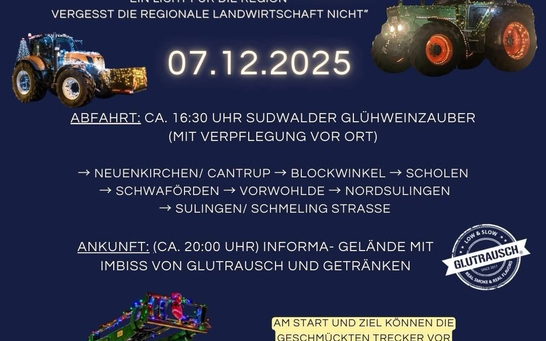 ✨ Einladung zu den Lichterfahrten in Sulingen & Diepholz ✨ Am Sonntag, den 07.12.2025 ist es wieder so weit: Unsere fest…