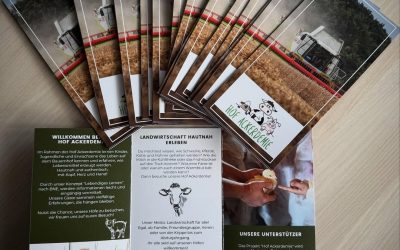 Unsere neuen Flyer der Hof Ackerdemie sind da 🌱 Frisch gedruckt und bereit, mehr Menschen für das zu begeistern, was wi…
